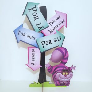 Display Plaquinhas Alice 70 cm