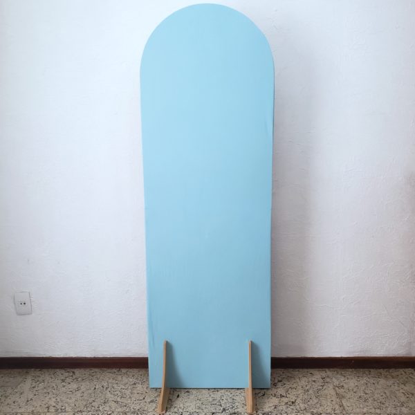 Tecido Para Painel Desconstruído Oval G cor Azul Claro
