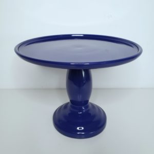 Suporte Boleira Cerâmica Azul Royal G