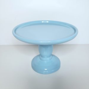 Suporte Boleira Cerâmica Azul Bebê P