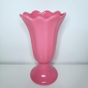 Vaso Cerâmica Rosa Chiclete G