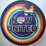 Suporte Redondo com Tecido Sublimado Now United