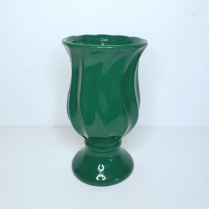 Vaso Torcido em Cerâmica Verde Bandeira M
