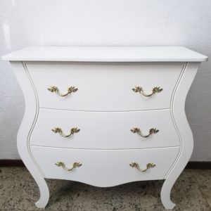 Cômoda estilo Luis Xv Branca Dobrável