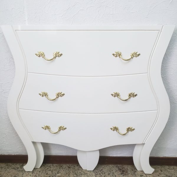 Cômoda estilo Luis Xv Branca Dobrável