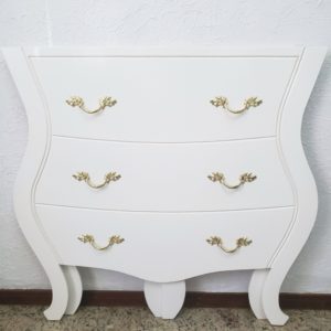 Cômoda estilo Luis Xv Branca Dobrável