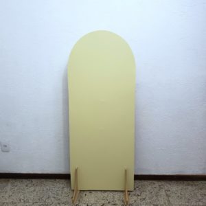 Tecido Para Painel Desconstruído Oval P cor Amarelo Claro