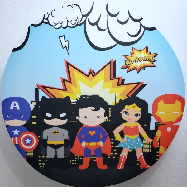 Tecido Sublimado Liga da Justiça Cute 1,20mD