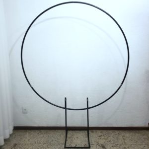 Suporte Redondo Preto para Tecido e balões 1,50mD