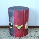 Cilindros com Capas Tecido sublimado Liga da Justiça