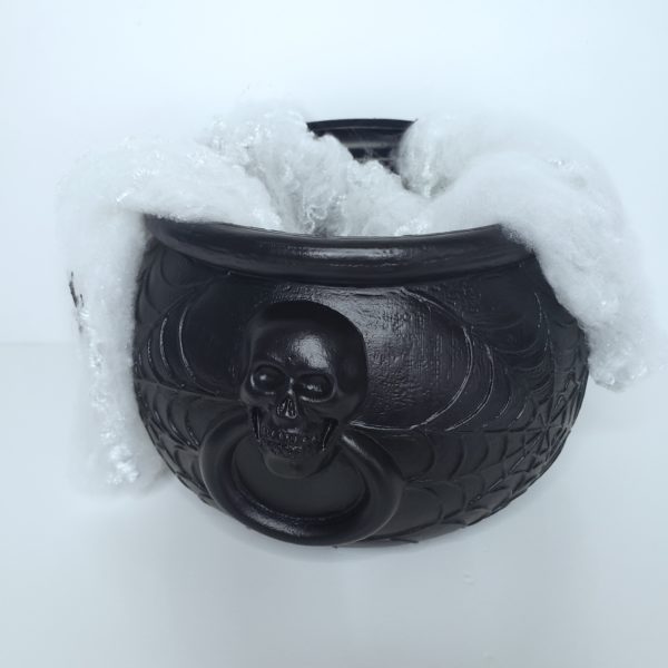 Caldeirão Bruxa G com Teia de Aranha Halloween