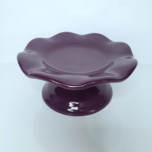 Boleira P ondulada Cerâmica Roxa