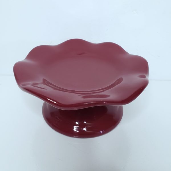 Boleira P ondulada Cerâmica Marsala Boleira P ondulada Cerâmica Marsala