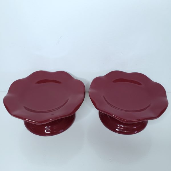 Boleira P ondulada Cerâmica Marsala