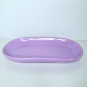 Bandeja Cerâmica Oval Lilás