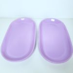 Bandeja Cerâmica Oval Lilás