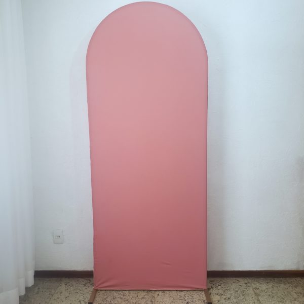 Painel Romano com Tecido Dupla Face Rose/Rosa Bebê