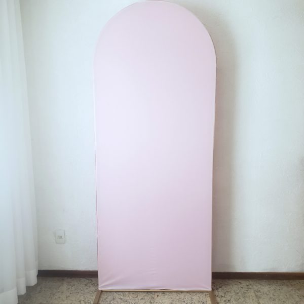 Painel Romano com Tecido Dupla Face Rose/Rosa Bebê