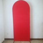 Painel Romano com Tecido Vermelho