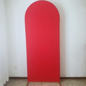 Painel Romano com Tecido Vermelho