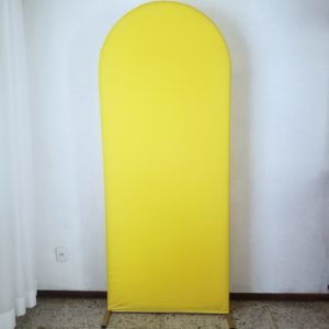 Painel Romano com Tecido Amarelo