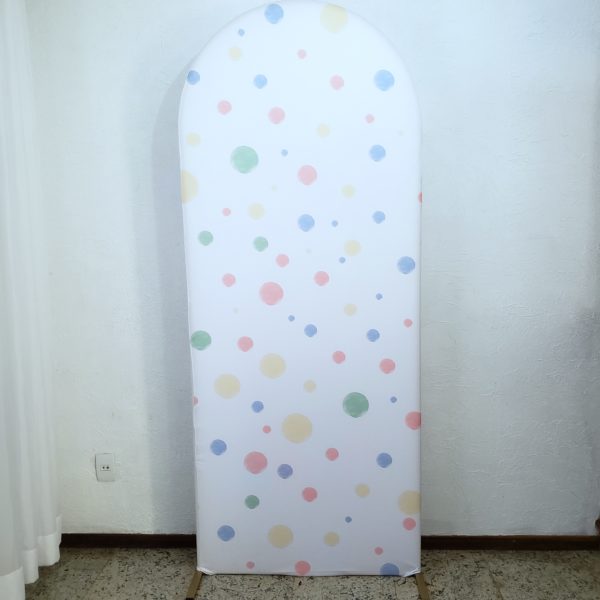 Painel Romano com Tecido Poá Colorido Painel Romano com Tecido Poá Colorido