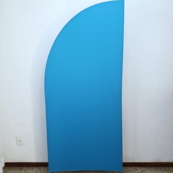 Tecido Azul Turquesa para Painel Meia Lua Tecido Azul Turquesa para Painel Meia Lua