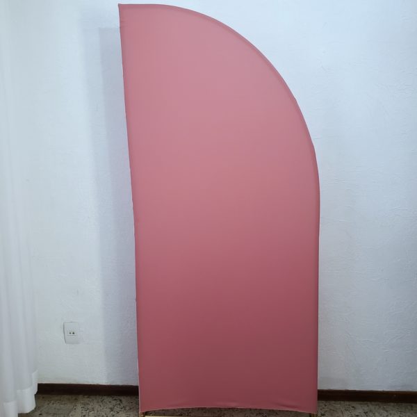 Tecido Dupla Face Rose/Rosa Bebê para para Painel Meia Lua 2,00m x 0,90cm Tecido Dupla Face Rose/Rosa Bebê para para Painel Meia Lua 2,00m x 0,90cm