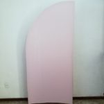 Tecido Dupla Face Rose/Rosa Bebê para para Painel Meia Lua 2,00m x 0,90cm