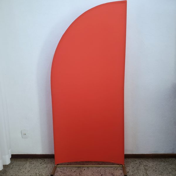 Painel Meia Lua com Tecido Coral Painel Meia Lua com Tecido Coral