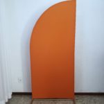 Painel Meia Lua com Tecido Terracota