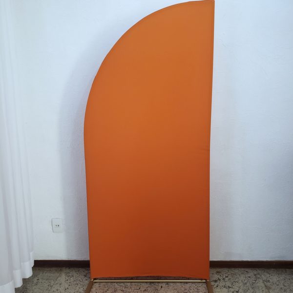 Painel Meia Lua com Tecido Terracota Painel Meia Lua com Tecido Terracota