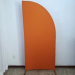 Painel Meia Lua com Tecido Terracota