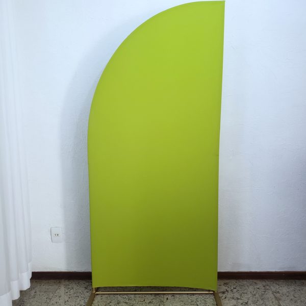 Painel Meia Lua com Tecido Verde Pistache