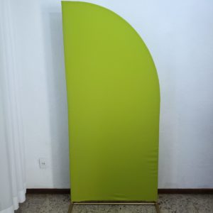 Painel Meia Lua com Tecido Verde Pistache