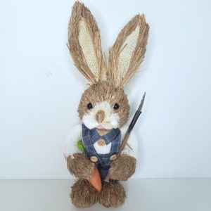 Coelho de Páscoa Rustico Decorativo 33 cm
