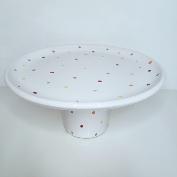 Boleira Cerâmica Poá Colorido