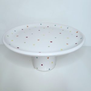 Boleira Cerâmica Poá Colorido