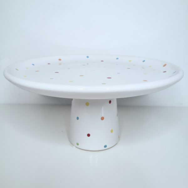 Boleira Cerâmica Poá Colorido Boleira Cerâmica Poá Colorido