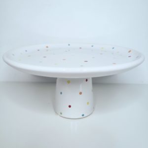 Boleira Cerâmica Poá Colorido