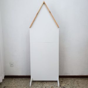 Painel Casinha Branca 1,86 x 0,66 Desmontável