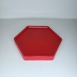 Bandeja hexagonal Vermelha