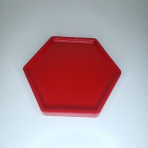 Bandeja hexagonal Vermelha