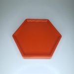 Bandeja hexagonal Laranja