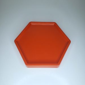 Bandeja hexagonal Laranja