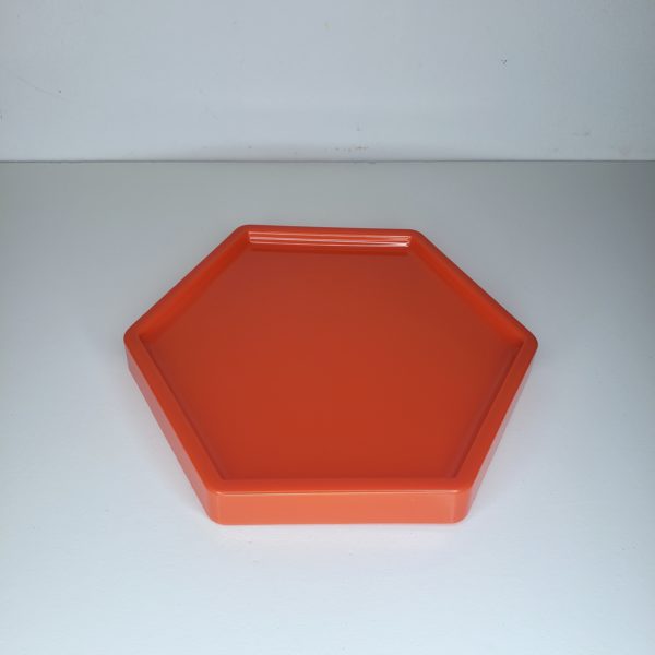 Bandeja hexagonal Laranja