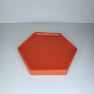 Bandeja hexagonal Laranja