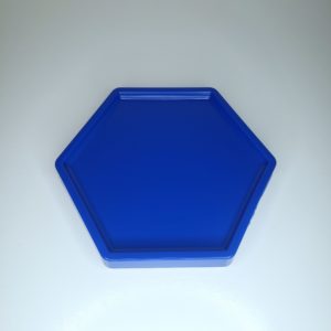 Bandeja hexagonal Azul