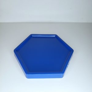 Bandeja hexagonal Azul