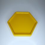 Bandeja hexagonal Amarela